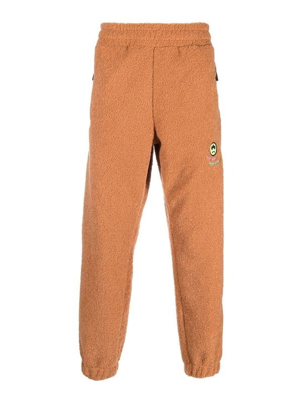 BARROW: tracksuit bottoms - Logo-embroidered fleece sweatpants