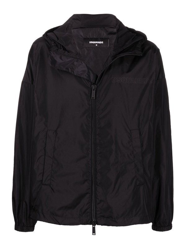 DSQUARED2: casual jackets - Lightweight zip-front jacket