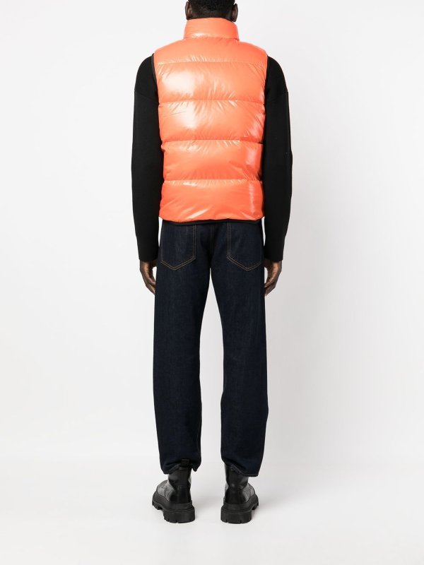 Reversible quilted padded vest shop online: DUVETICA