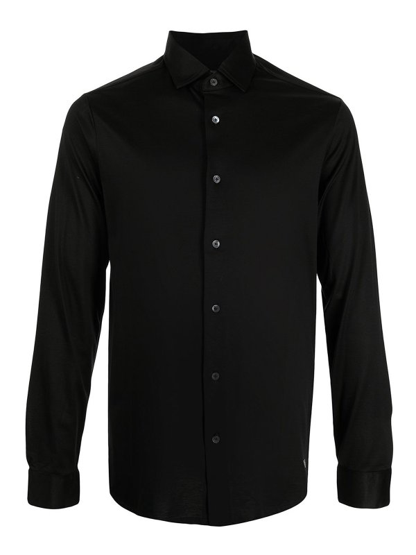 EMPORIO ARMANI: shirts - Lyocell and cotton blend shirt