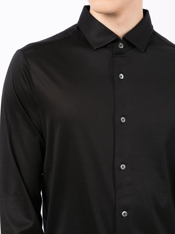 EMPORIO ARMANI buy online Lyocell and cotton blend shirt