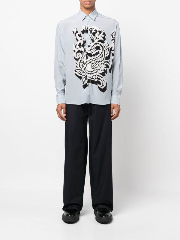 ETRO: camicie online - Camicia in seta stampata