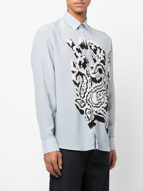 iKRIX ETRO: camicie - Camicia in seta stampata