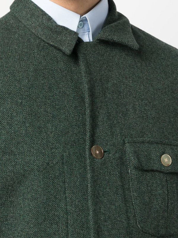 FINAMORE 1925 buy online Herringbone wool and cashmere jacket