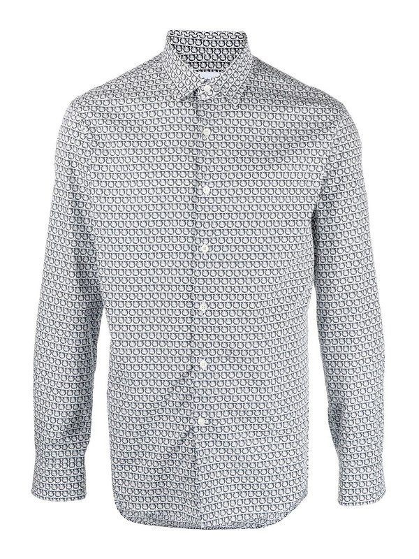 SALVATORE FERRAGAMO: シャツ - シャツ - 白