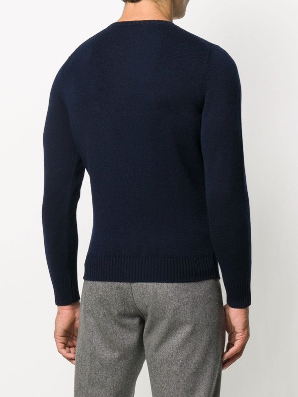 Pull Col Rond - Bleu shop online: DRUMOHR