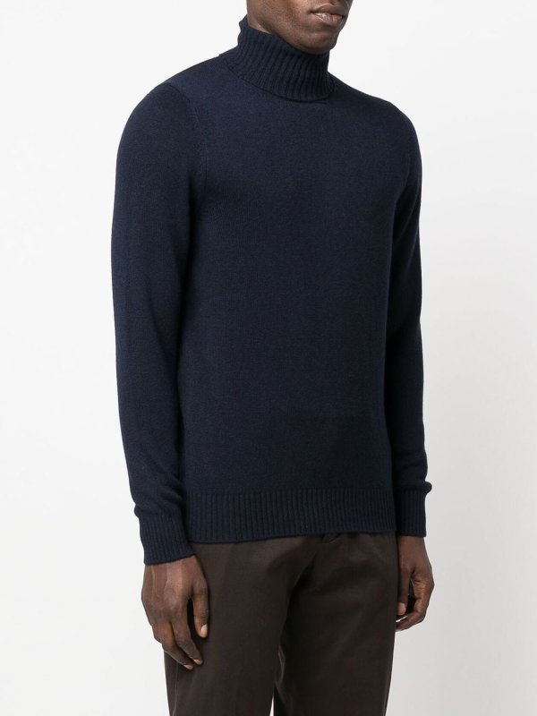 The Best Shops DRUMOHR: Col roulé & Col polo - Pull Col Roulé - Bleu