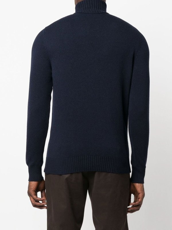 Pull Col Roulé - Bleu shop online: DRUMOHR