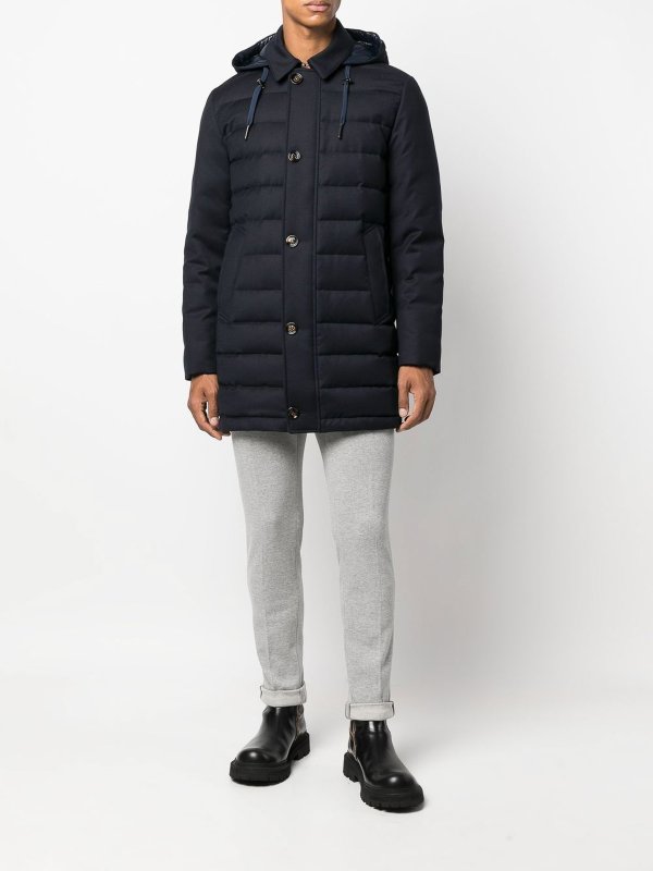 Kired: Lange Daunenmäntel online - Daunenmantel - Blau