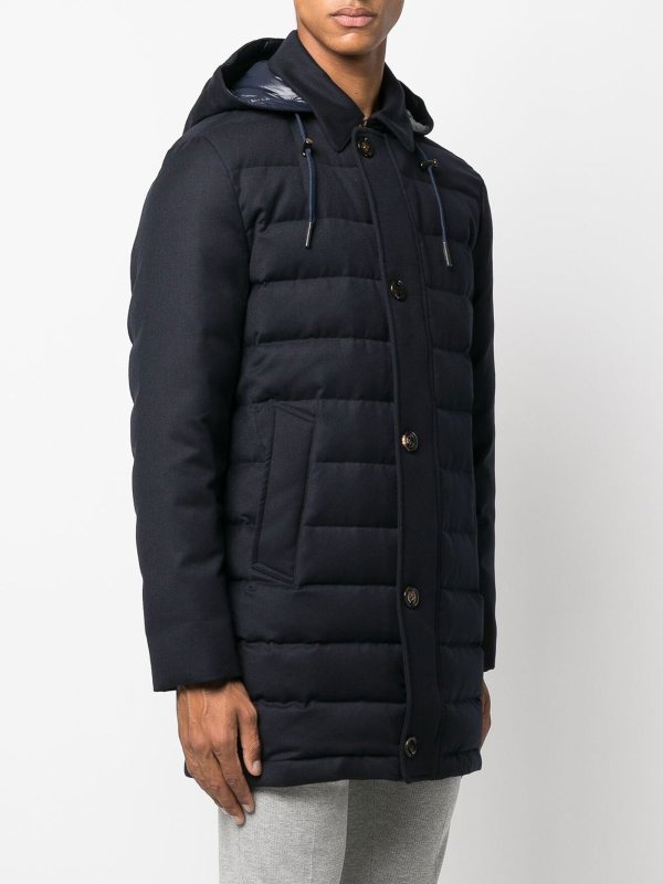 iKRIX Kired: Lange Daunenmäntel - Daunenmantel - Blau