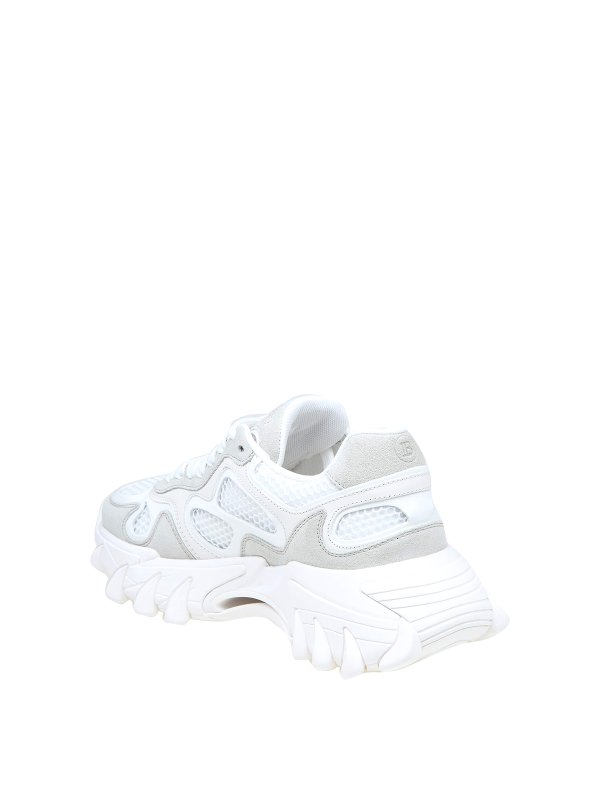 iKRIX Balmain: trainers - B-east sneakers in white leather and mesh