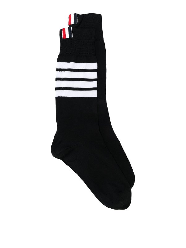 THOM BROWNE: socks - Socks with 4-stripe detail