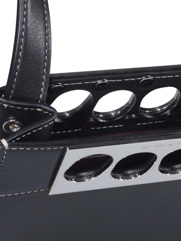 Leather tote shop online: ALEXANDER MCQUEEN