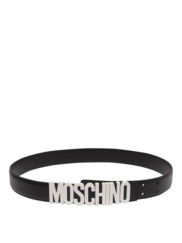 MOSCHINO: belts - Leather belt