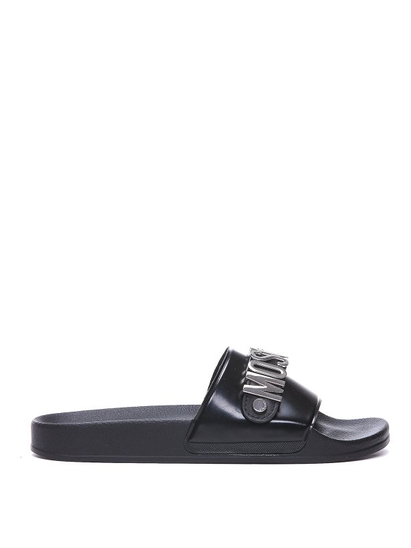 MOSCHINO: sandals - Rubber sliders