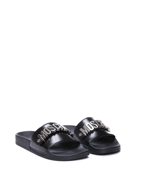 MOSCHINO: sandals online - Rubber sliders