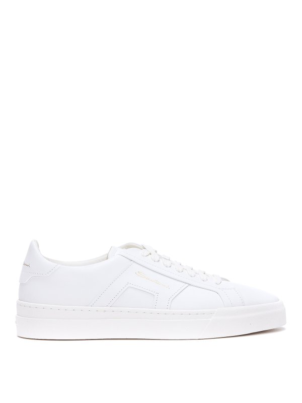 SANTONI: trainers - Leather sneakers