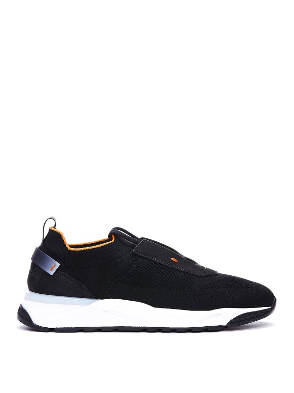 SANTONI: trainers - Tech fabric sneakers