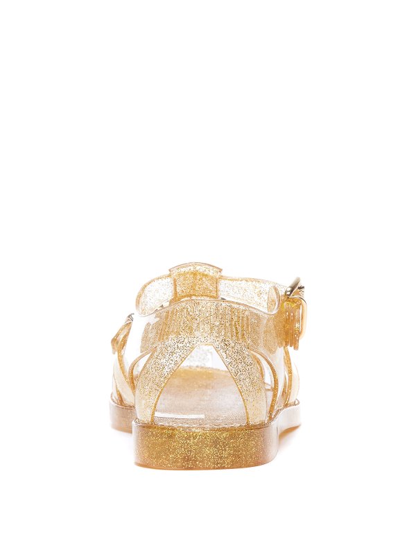 サンダル - 金 shop online: MOSCHINO