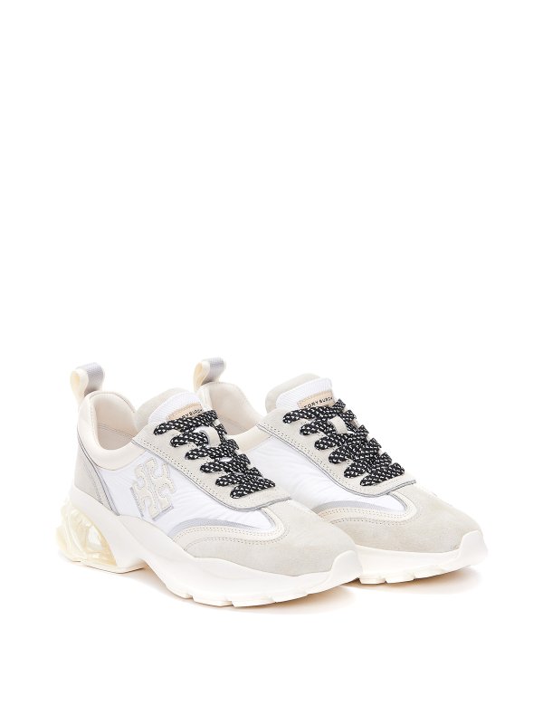 TORY BURCH: trainers online - Leather and fabric sneakers