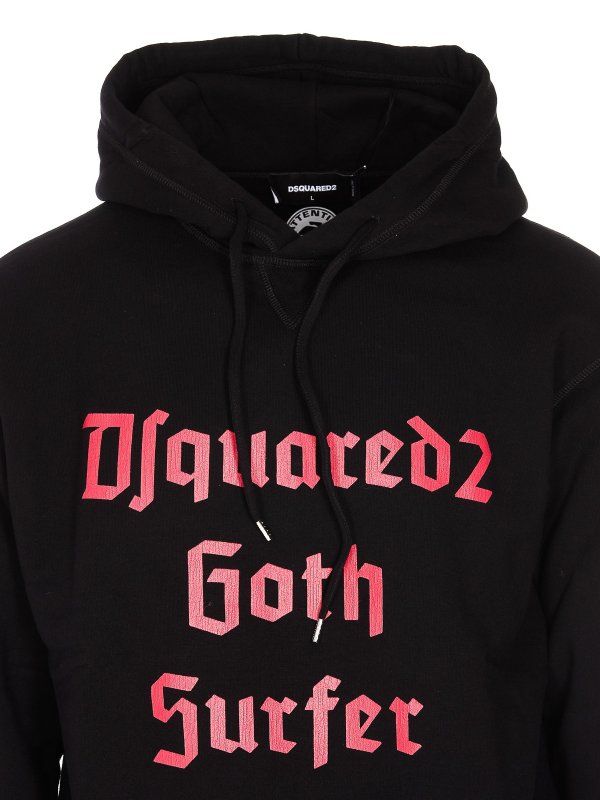 Cotton hoodie shop online: DSQUARED2