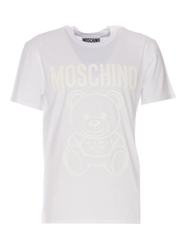 MOSCHINO: T-shirts - T-Shirt - Weiß