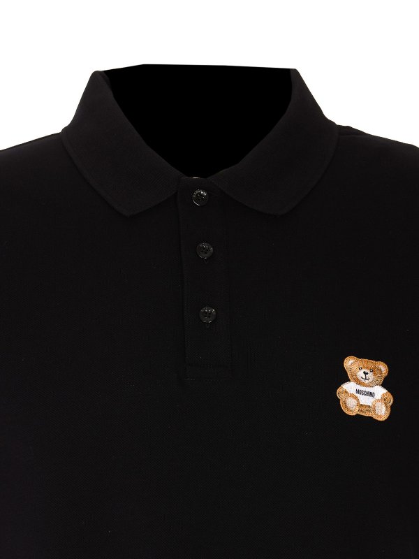 Cotton polo shop online: MOSCHINO
