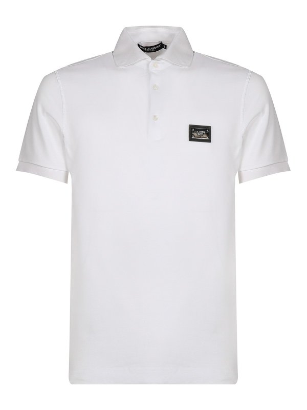 DOLCE & GABBANA: ポロシャツ - ポロシャツ - 白