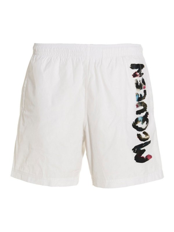 ALEXANDER MCQUEEN: Badeanzüge und Badehosen - Badehose - Weiß