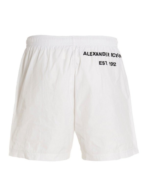 ALEXANDER MCQUEEN: Badeanzüge und Badehosen online - Badehose - Weiß