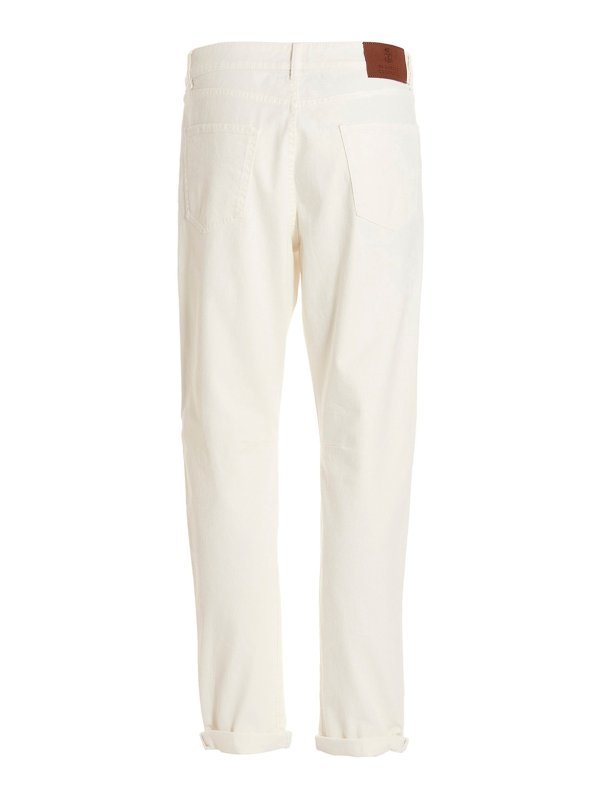 BRUNELLO CUCINELLI: ストレートジーンズ online - カジュアルパンツ - 白