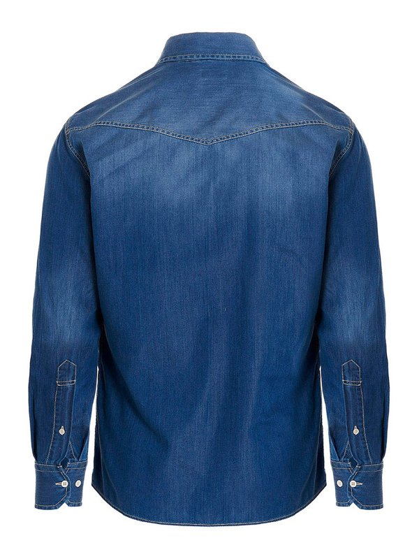 BRUNELLO CUCINELLI: シャツ online - シャツ - ブルー