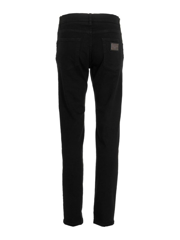 DOLCE & GABBANA: Jeans Rectos online - Vaqueros Rectos - Negro
