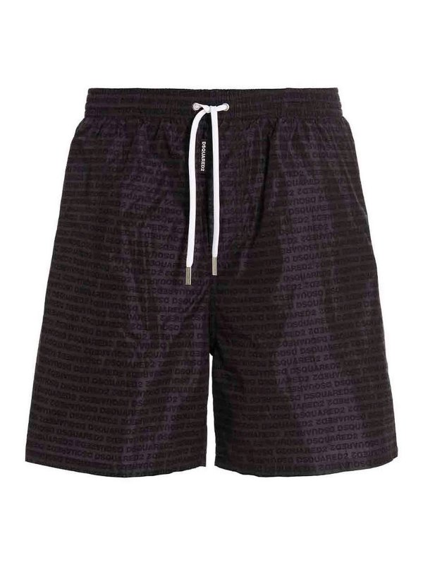 DSQUARED2: Shorts de bain - Short De Bain - Gris