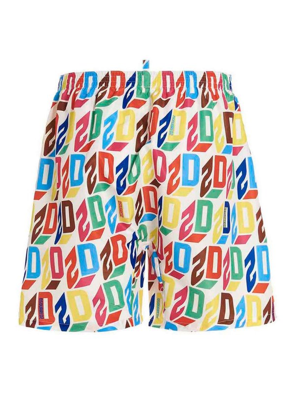DSQUARED2: 水着 online - スイムショーツ/スイムトランクス - マルチカラー
