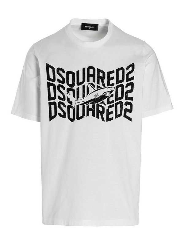 DSQUARED2: Camisetas - Camiseta - Shark Slouch