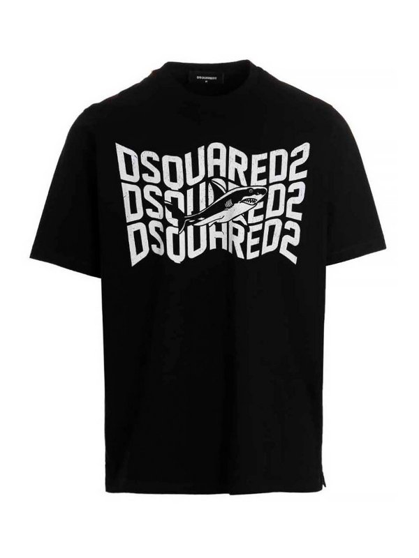 DSQUARED2: T-shirts - T-Shirt - Shark Slouch