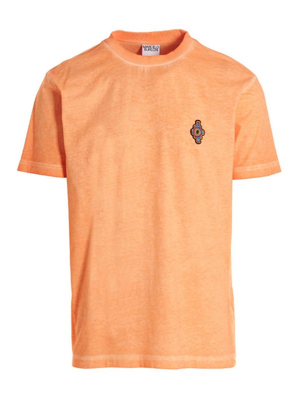 Marcelo Burlon County Of Milan: T-shirts - T-Shirt - Orange