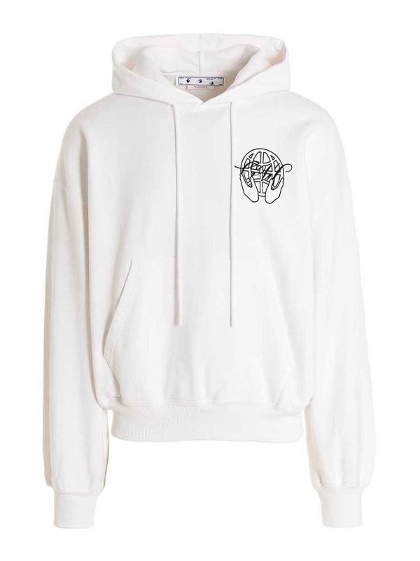 OFF-WHITE: Sudaderas y suéteres - Sudadera - Blanco