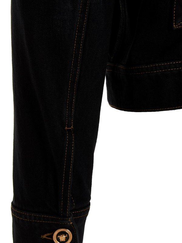 Medusa denim jacket shop online: VERSACE