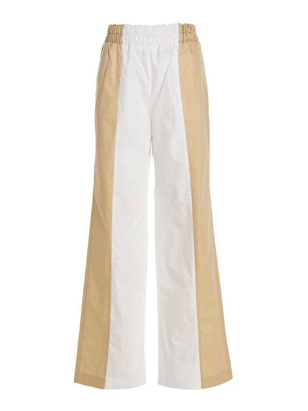 FABIANA FILIPPI: casual trousers - Bi-color wide trousers