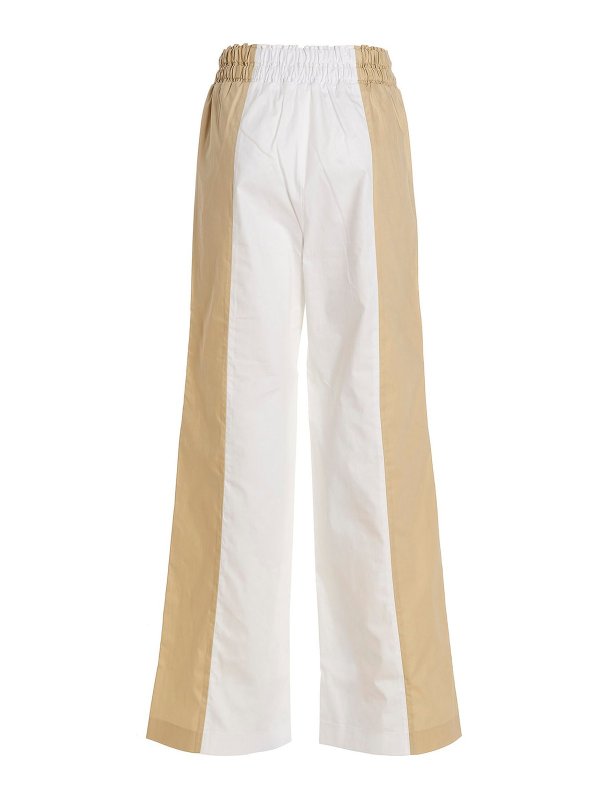 FABIANA FILIPPI: casual trousers online - Bi-color wide trousers