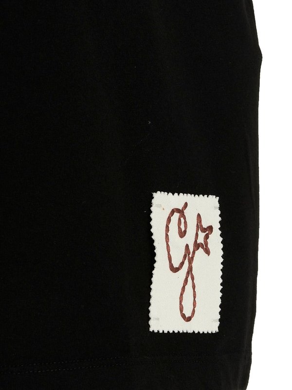 T-Shirt - Schwarz shop online: GOLDEN GOOSE