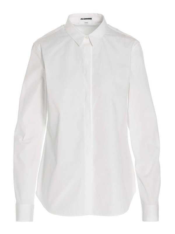 JIL SANDER: shirts - Cotton shirt with button closure