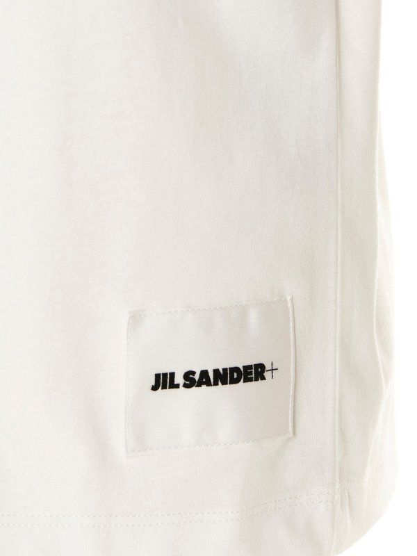 3-pack T-shirt with front logo shop online: JIL SANDER