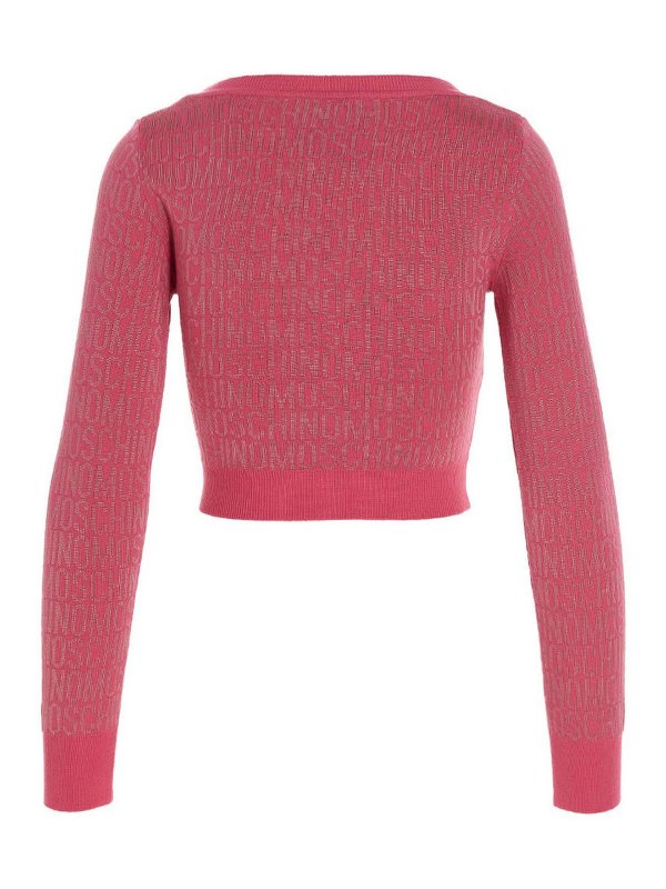 MOSCHINO: Suéteres con cuello pico online - Suéter Cuello Redondo - Fucsia