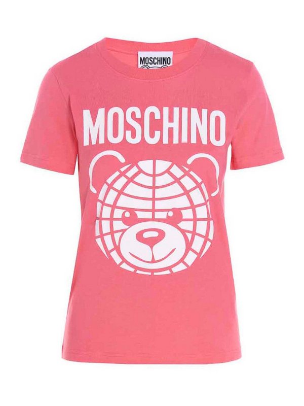 MOSCHINO: Tシャツ - Tシャツ - フクシア
