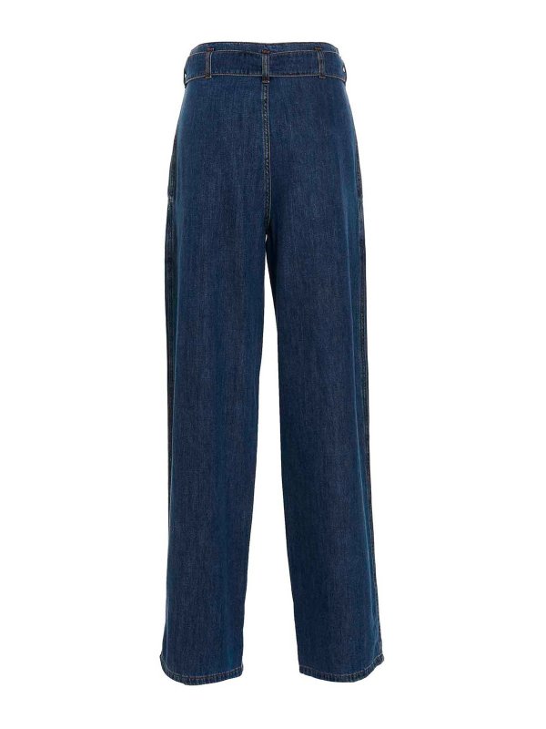 Philosophy di Lorenzo Serafini: straight leg jeans online - Denim jeans with removable waist belt