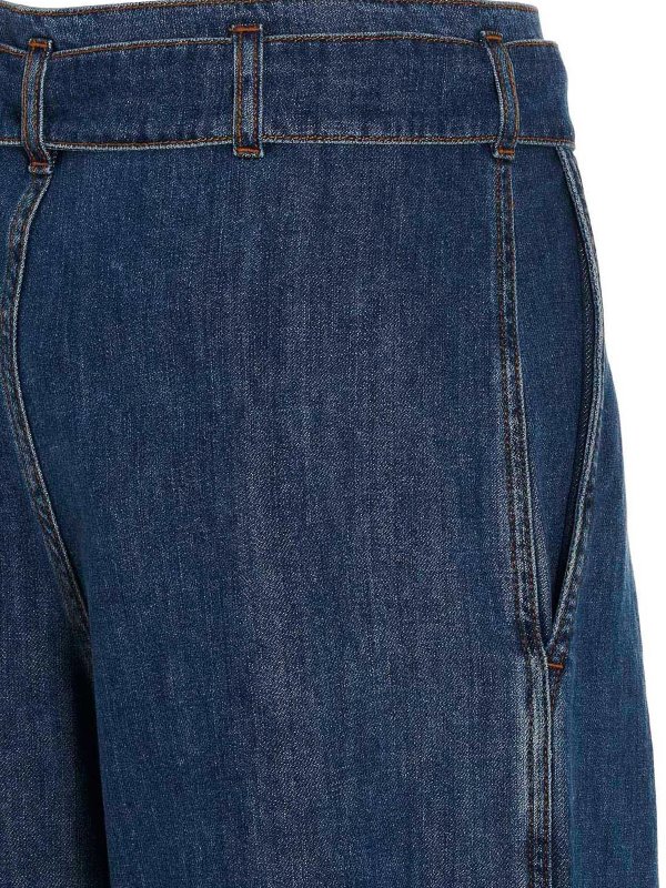 Denim jeans with removable waist belt shop online: Philosophy di Lorenzo Serafini