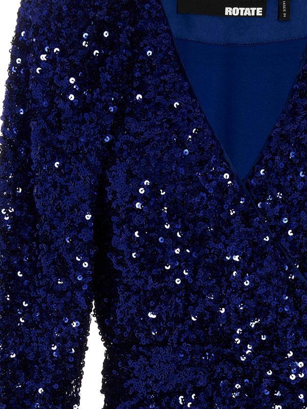 The Best Shops ROTATE Birger Christensen: evening dresses - Long dress withll-over sequin appliqu